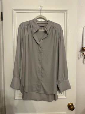 H&M Women's Taupe-Gray Blouse